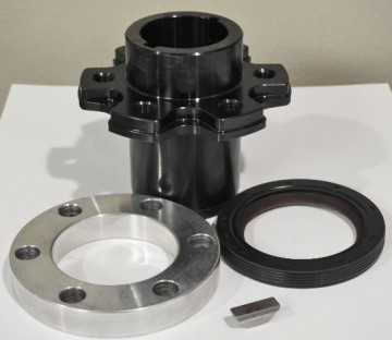 202403-06 LS  BLOWER  HUB -SPACER- SEAL-  LS CHEV WET SUMP - 3/16" + 1/4" Keyway